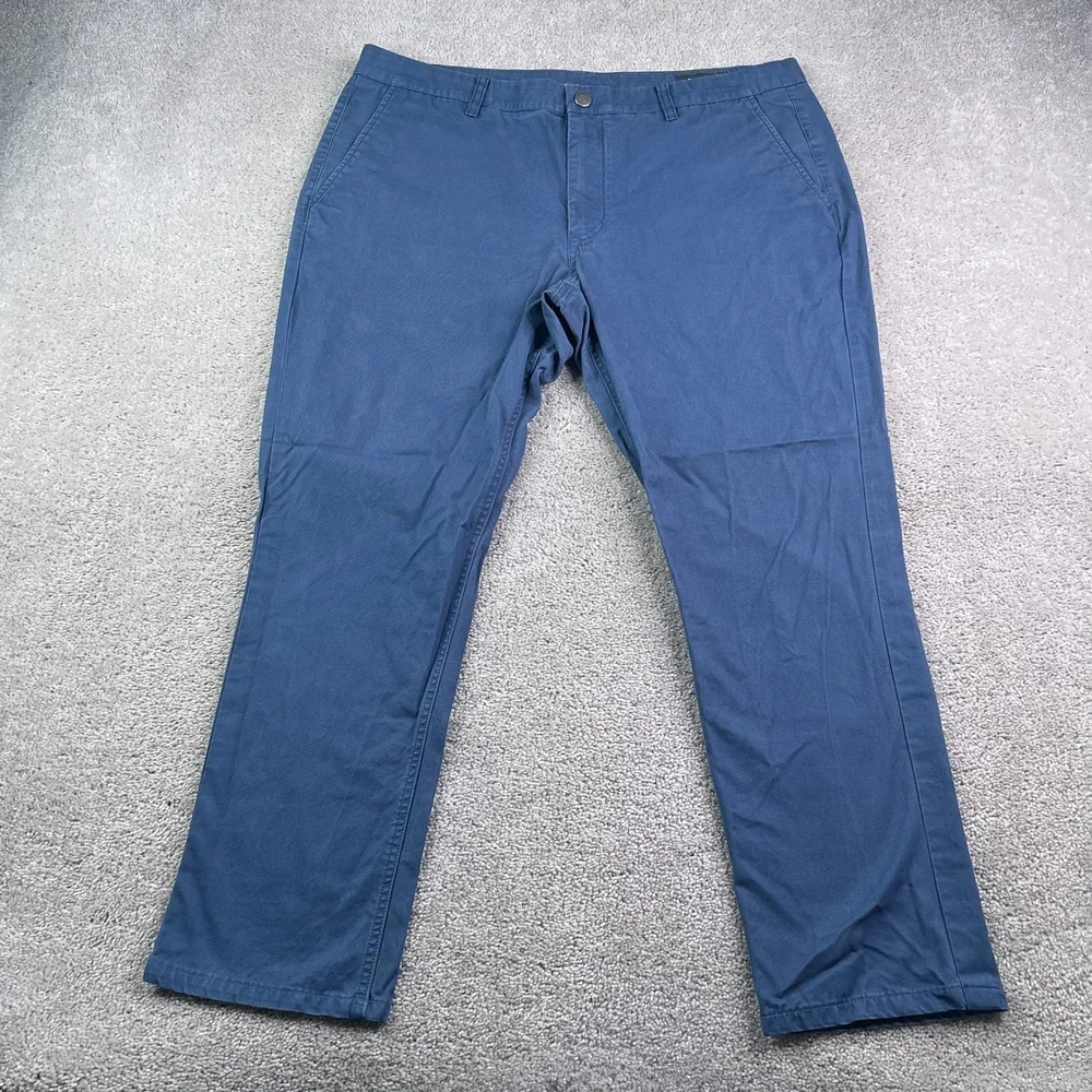 Bonobos Pants Mens 38x28 Blue Slim Fit Chino Cotton Twill Casual Slacks